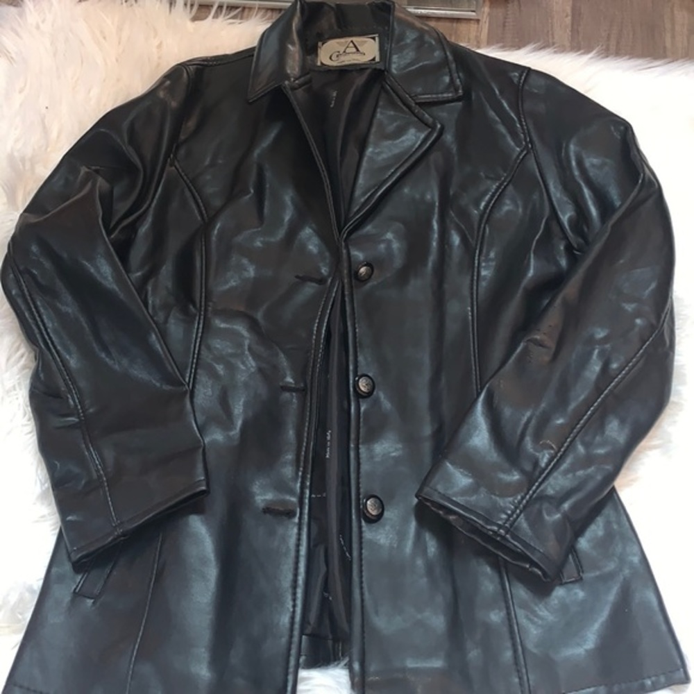 VINTAGE 100 percent leather A collezioni jacket